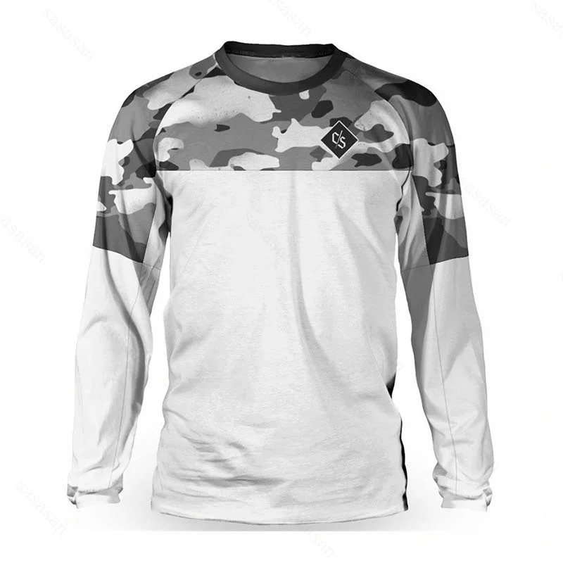 thumbnail image 1 of Camiseta holgada para motociclistas, camiseta deportiva de montaña, cross country, resistencia, camiseta transpirable de secado rápido para bicicleta de montaña, 1 of 5