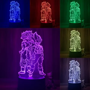 Lámpara LED 3D Dragon Ball Z - Broly 2 con la base que elijas! -  PictyourLamp