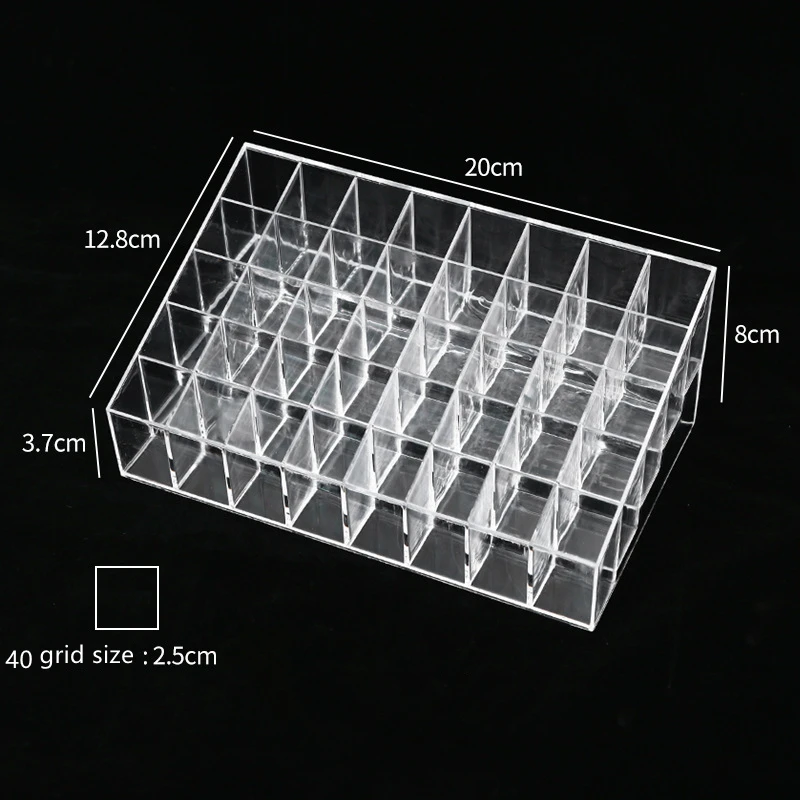 Multifunctional Lipstick Stand Case Makeup Organizer Storage Box Lipstick Display Stand Holder Cosmetic Jewelry Organizer Box 6