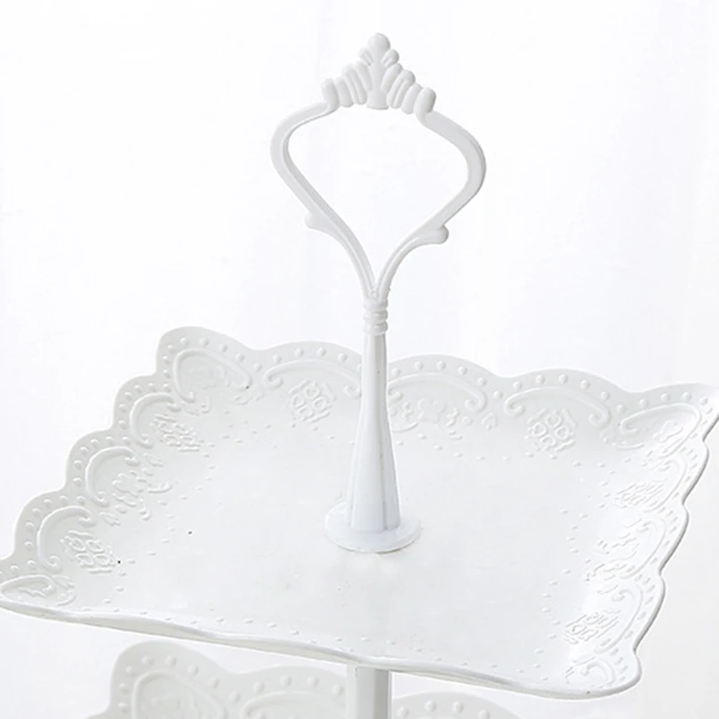 Cake Stand 3 Tier Cake Stand Afternoon Tea Wedding Plates Party Tableware Xmas Brithday European Three-layer Fruit Tray