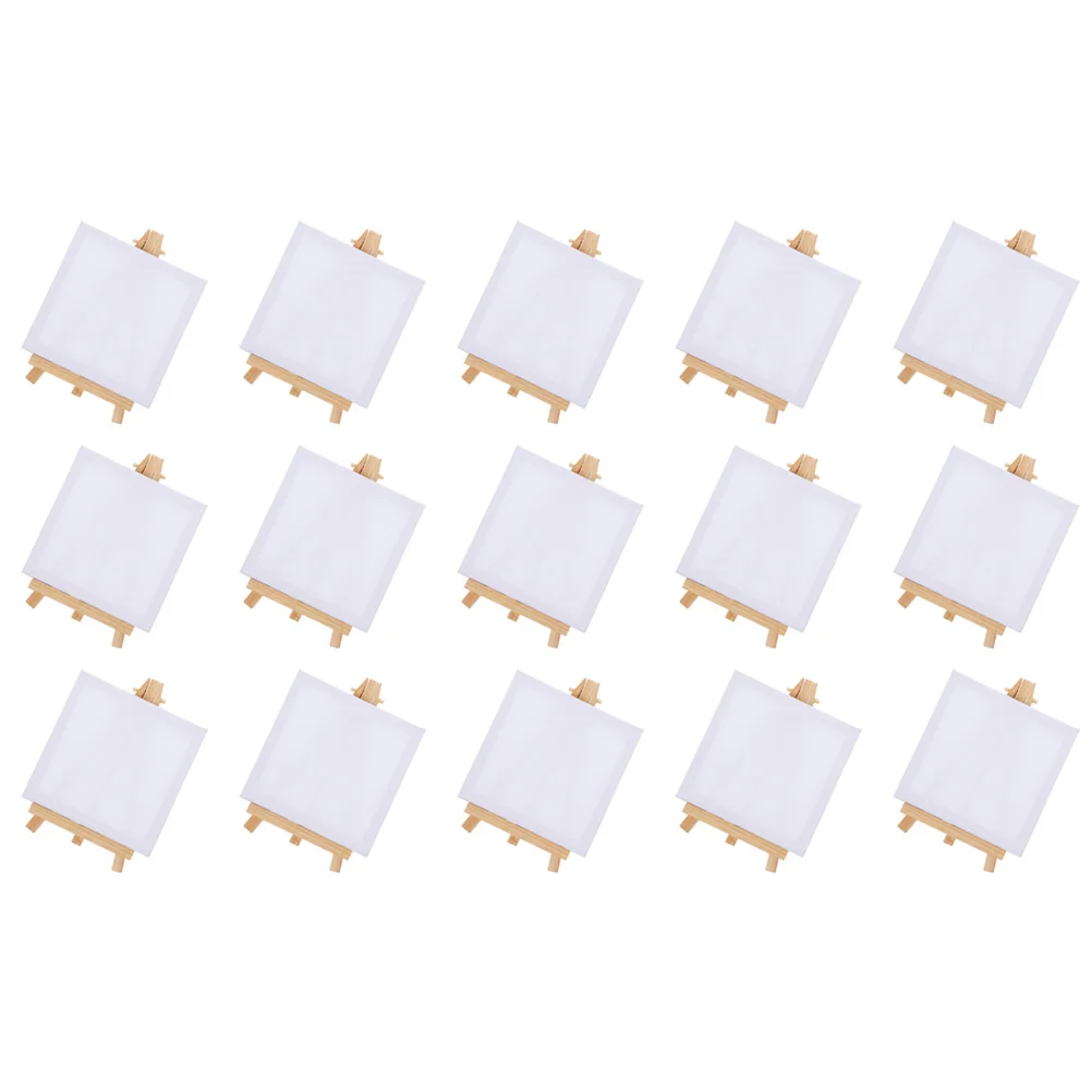 15 Sets Mini Frame Canvas Stand Paint Stands for Canvases Easel Holder Display Painting Watercolor Travel