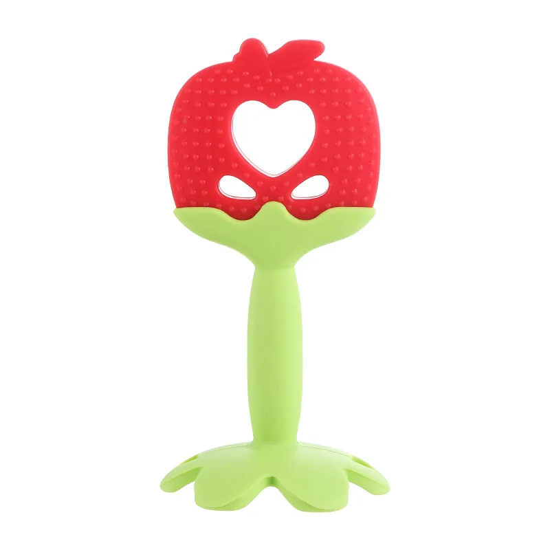 

Silicone Teether for Infant Teething Baby Toy Babies Accessories Newborn Fruit Sucking Chew Toys for Newborn Baby BPA-Fre Gift