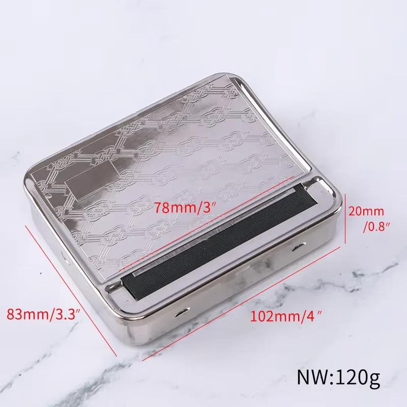 Portable Metal Tobacco Roller Cigarette Maker and Storage Case
