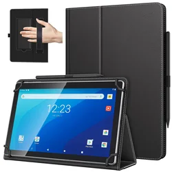 Stylish Universal Tablet Case with Pen Loop and Adjustable Stand - 9 - 11inch (Black)