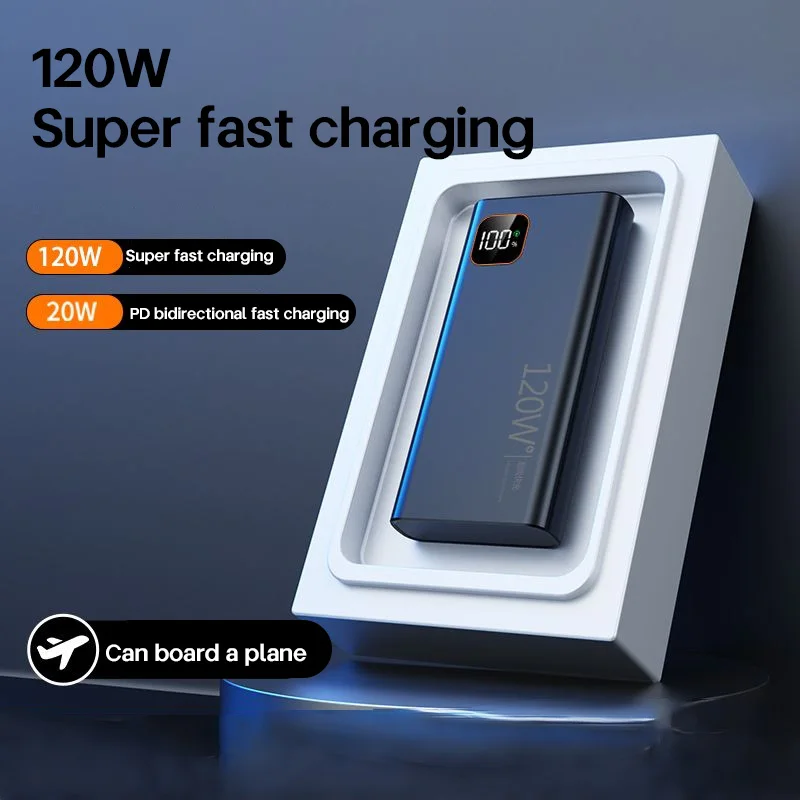 Xiaomi 120W Power Bank 50000mAh High Capacity Fast Charging Powerbank Portable Battery Charger For iPhone Samsung Huawei 2025 2