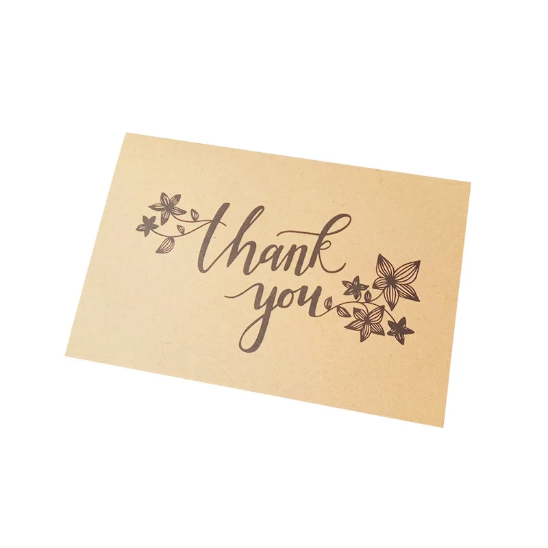 

custom Small Black Business Luxury Recycled Paper Business Printing Thank You Cards