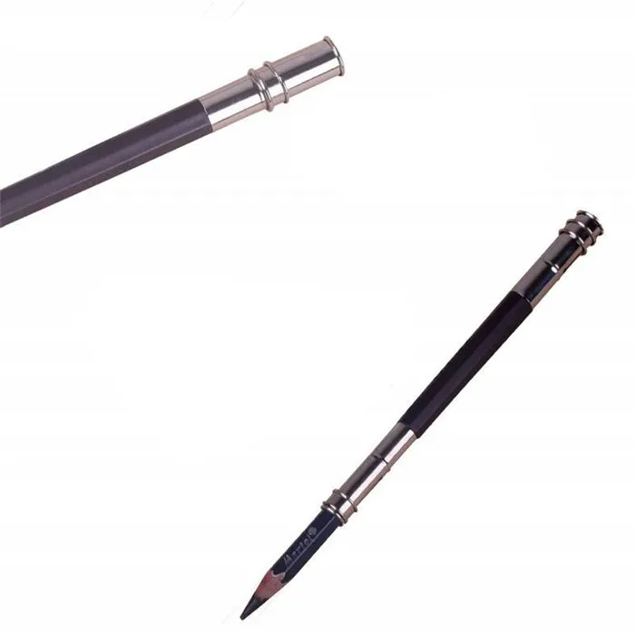 Adjustable Dual Head Brush Pencil Extender Holder Sketch School Office Art Write Tool Practical