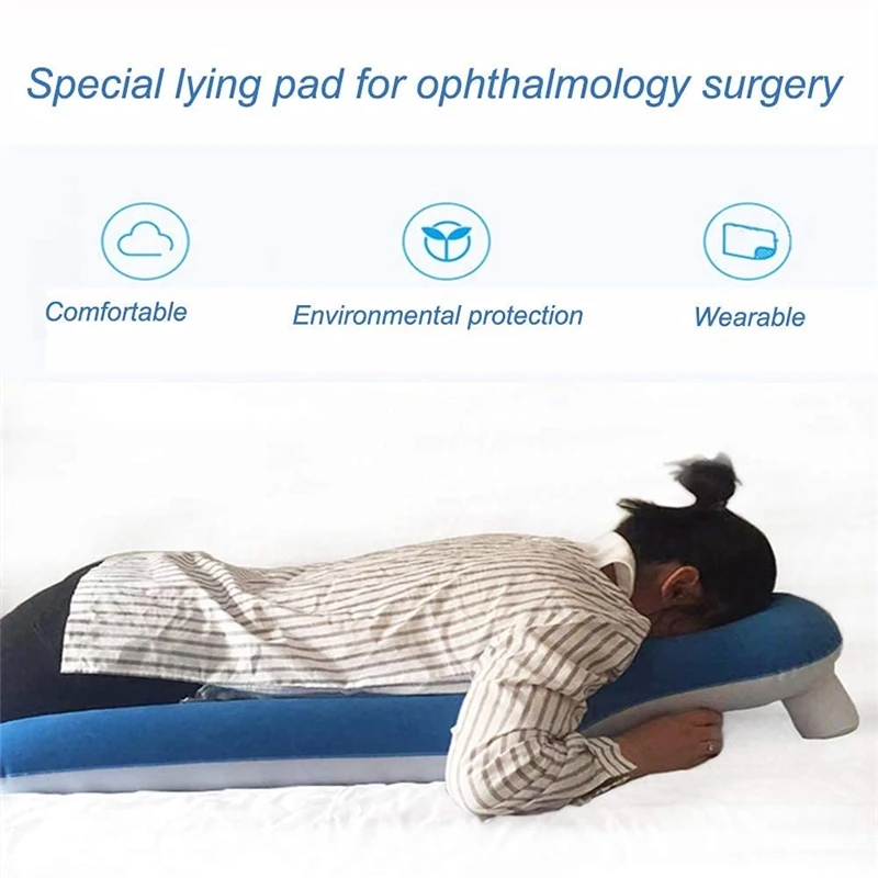 Face Down Pillow After Eye Surgery Inflatable Retina Lying Pillow Portable Prone Pillow Sleeping Vitrectomy Recovery Equipment