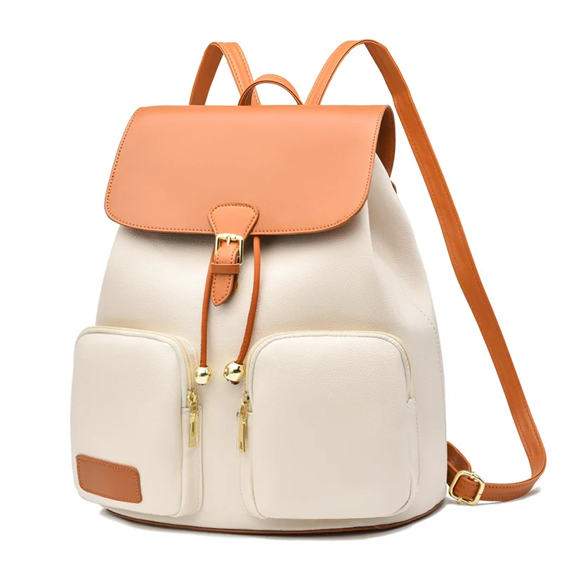 

Anti-theft PU Leather Backpack Women Fashion Shoulder Bag Ladies Large Capacity Travel Bagpack Girls School Bag Mochila Feminina