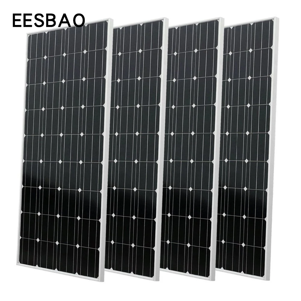 Waterproof single crystal solar panel power system 350w 360w 370w 380w