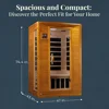 Saunas Infrared Personal Home Heat Room W/ Bluetooth for Up To 2 People, Stress Relief, Relaxation and Great Sleep, Sauna 5