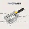 1PC Precision Grip for Industrial Use-Heavy-Duty Aluminum Alloy Bench Vise with Flat Jaw - Quick Release, No Assembly Required 3