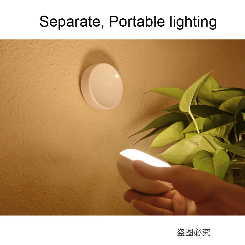 360°PIR Motion Sensor Light  LED Wireless Night Lights Wall Lamp USB Charging for Corridor Bedroom Decoration Home Lighting mi motion activated night light 2 Night Lights
