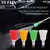 Car Wash Accessories Soft Rubber Sleeve Sector Nozzle Splash Proof  Stainless Steel Nozzle High Pressure Water Gun Nozzle 1