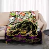 3dED- HARDY Tattoo Tiger Skull Blanket Living Room Bedroom Sofa Soft and Comfortable Warm Blanket Office Leisure Blanket 2