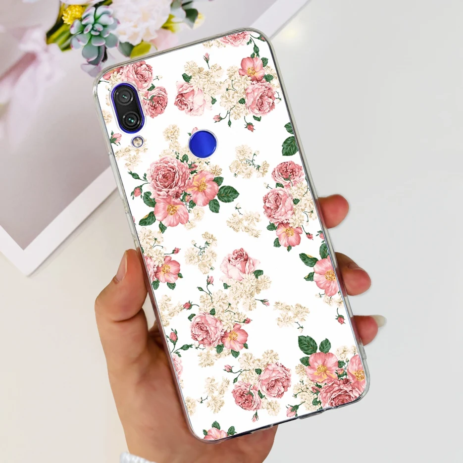 Fashionable Clear Silicone TPU Phone Case - Painted Design Cover