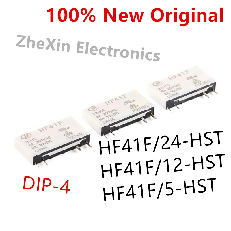 

10PCS/Lot HF41F/24-HST 、HF41F/12-HST 、HF41F/5-HST DIP-4 New Original Power Relay HF41F-24-HST 、HF41F-12-HST 、HF41F-5-HST