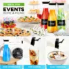 2pcs Water Carafe with Flip Top Lid  Milk, Iced Tea Beverage, Cold Brew and Mimosa Bar. Juice Containers with Lids Accessories 4