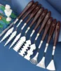 9pcs texture art scraper, color knife, special-shaped scraper head, tooth shape color knife, oil painting acrylic paint scraper 1