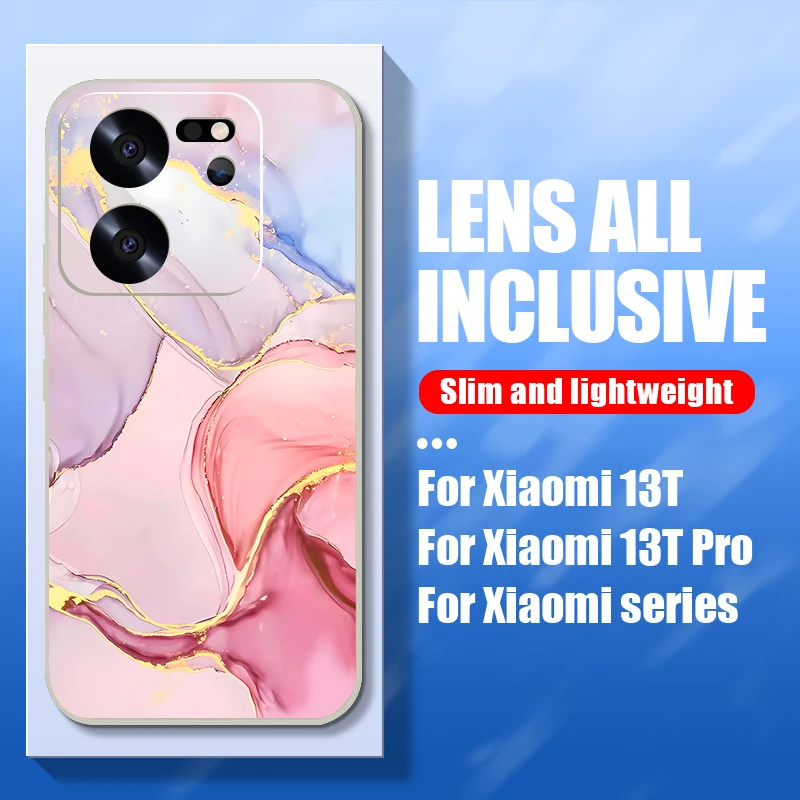Elegant Marble Lanyard Silicone Phone Case