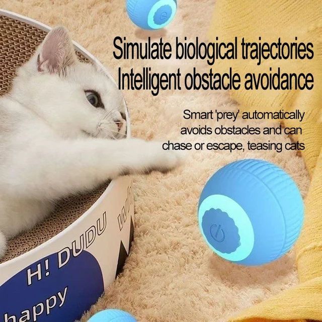 Interactive Cat Ball Automatic Cat Toy Indoor Cat Toy Electric Games Pet Products MWJ01 5