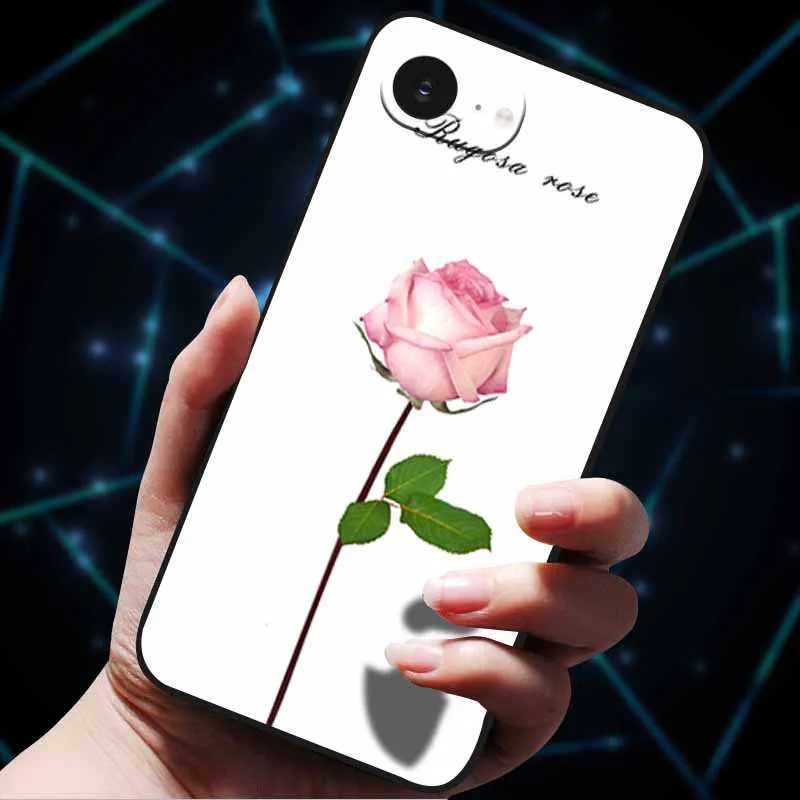 3D Floral Embossed Soft Silicone Phone Case - Stylish Back Cover Coque