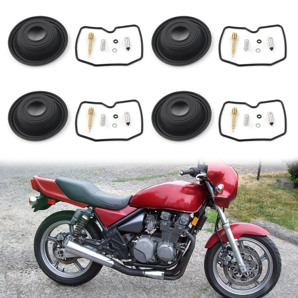 4 X Carburetor Rebuild Kit Vacuum Diaphragm For Kawasaki ZL 600 900