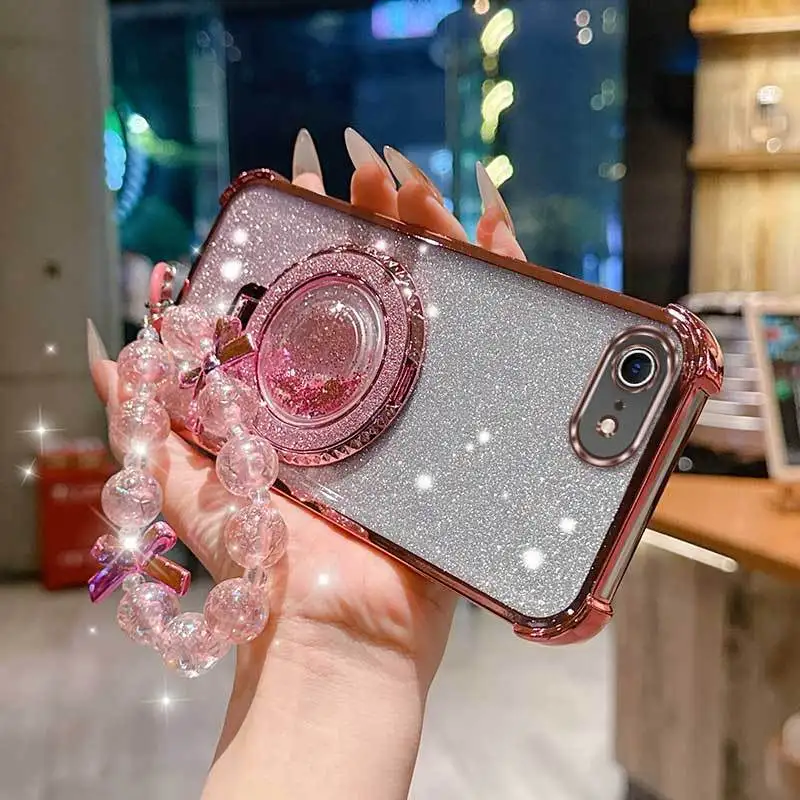 3-Piece Set: Phone Case with Lanyard & Circular Stand - Comfortable Grip Cover