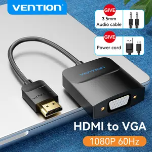 Vention – Câble Hdmi Vers Vga Mâle Vers Vga Mâle, Convertisseur Audio-vidéo  1080p Pour Pc Tv Box, Projecteur - Audio & Vidéo Câbles - AliExpress