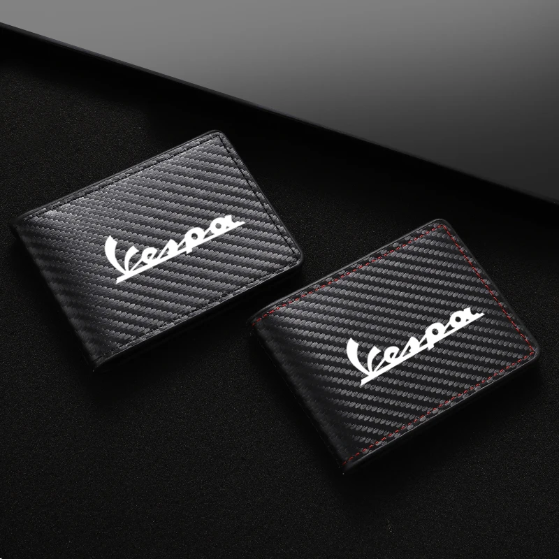 

Carbon Fiber Motorcycle License Plate Bag Credit Card Holder For Piaggio Vespa GTS300 LX125 LX150 125 150 ie Sprint Primavera