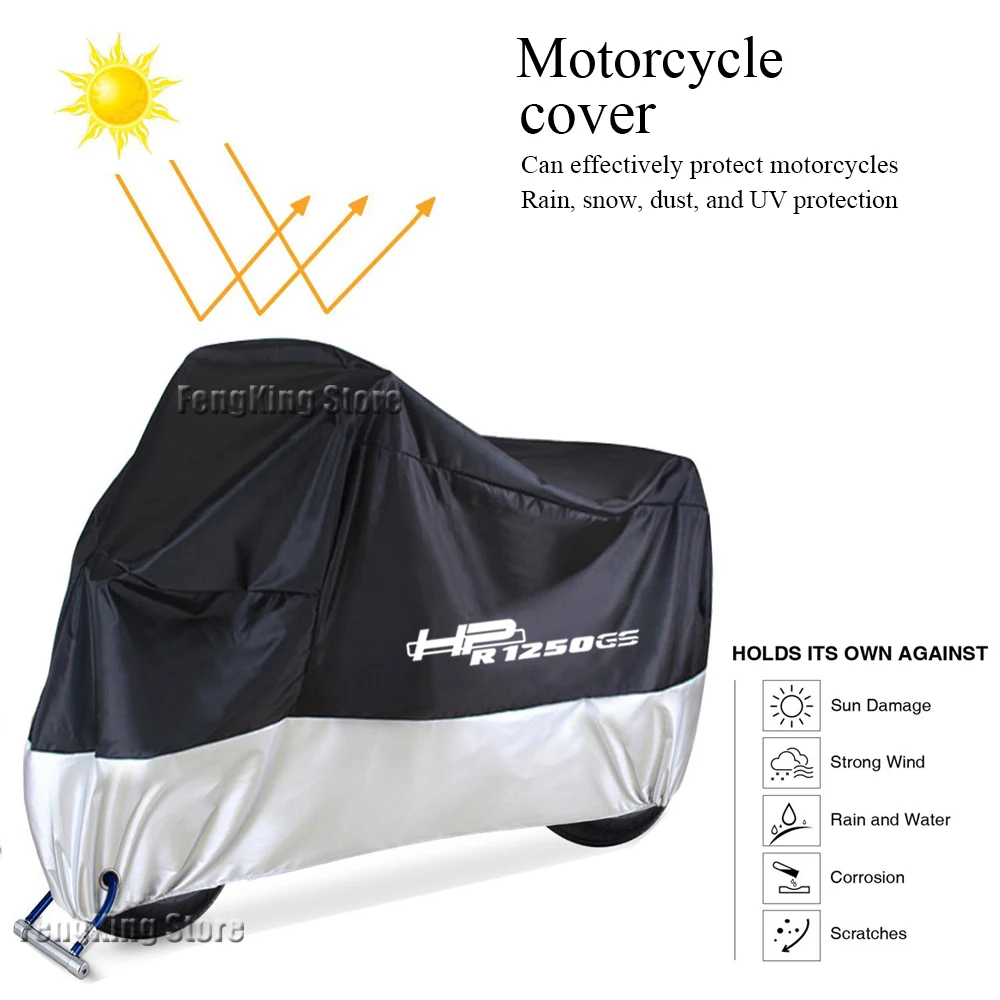 

Motorcycle Cover Waterproof Outdoor Motorbike Rain Dustproof UV Protector FOR BMW R1200GS R1250GS ADV F700GS F750GS F800GS F900X