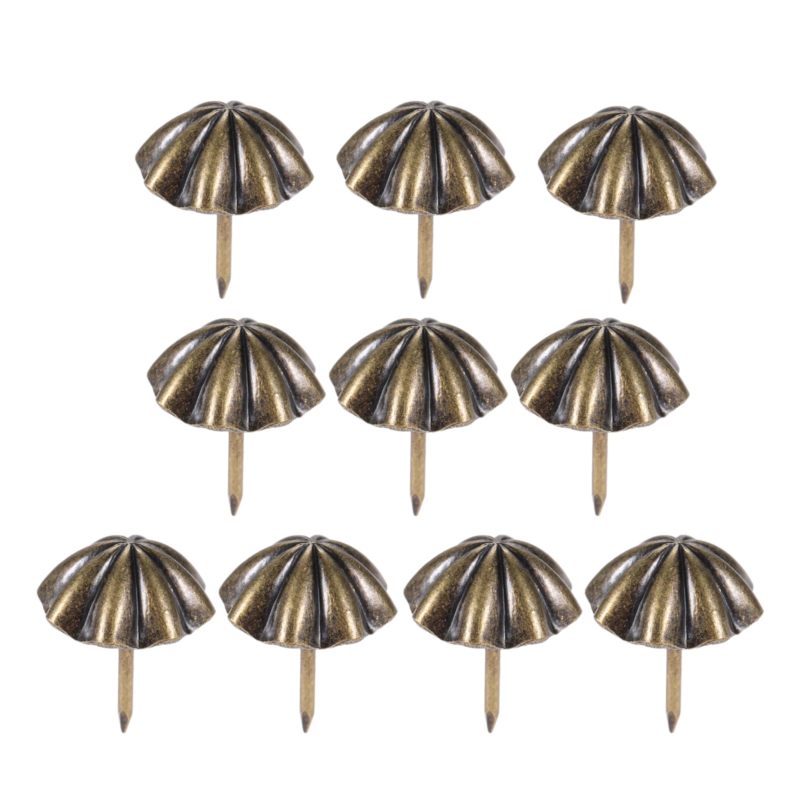 20Pc 20*23mm Antique Brass Bronze Upholstery Nail Jewelry Gift Wine Case Box Sofa Decorative Tack Stud Pushpin Doornail Hardware