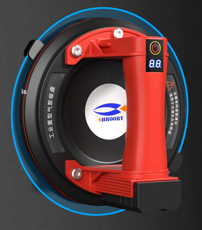 Electric Vacuum Lifter Vacuum Suction Cup 8 Inch 200KG Load Heavy Electric Vacuum Suction Cup Lifter For Glass Tile With 3000mAh Battery Set