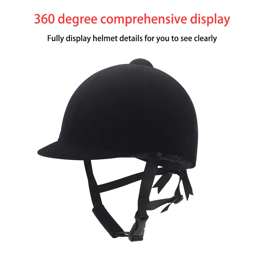 Equestrian Horse Riding Helmet Breathable Durable Half Cover Unisex Rider Outdoor Sports Adjustable Guard Children S 4