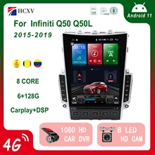 

Tesla style Vertical screen Android For Infiniti Q50 Q50L Q50S Q60 Car Multimedia Player Navigation Radio Head Unit Auto Stereo