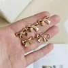 10pcs Golden Bow Shaped Metal Buttons,Sewing Accessories for Clothing Buttons, Suitable for Knitting Sweaters, Dresses, Shirts 5