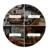 Stainless Steel Ham Maker, Healthy Homemade Deli Meat Press, Kitchen Bacon Mold Boiler Pot Pan Stove with Thermometer 6