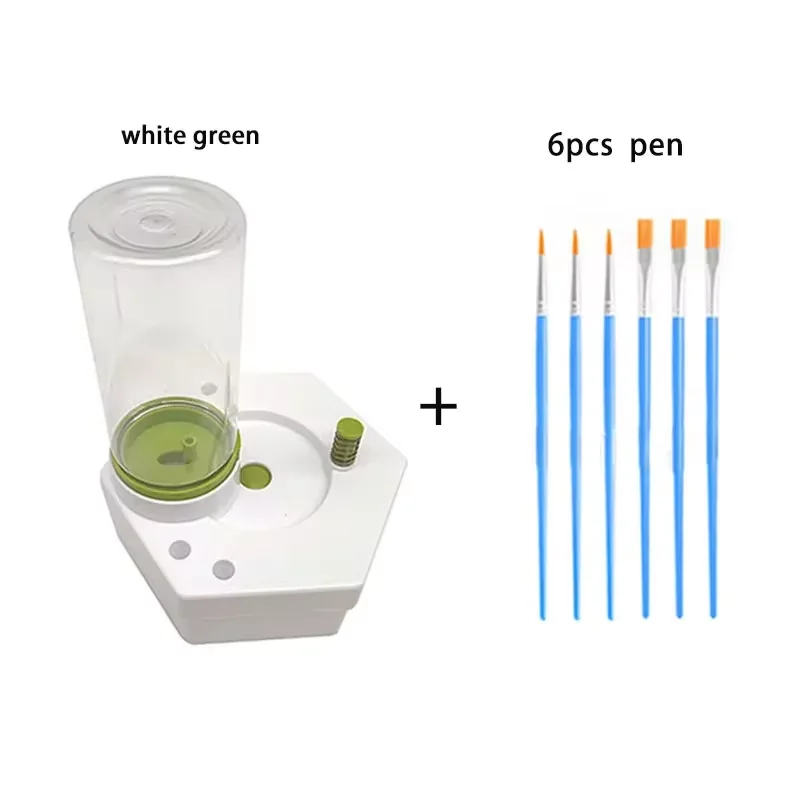 Automatic Paint Brush Cleaner with Drain Button Water Circulation Paint Brush Cleaning Machine Water Saving Scrubber painting brushes