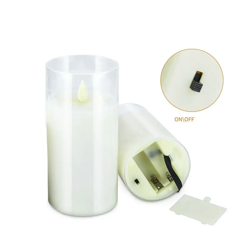 Confezione 6 Candele LED Senza Fiamma A Batteria - Ricaricabili, In Vera Cera, Tremolanti, Con Telecomando E Timer 24h - Per Decorazione Natalizia E Casa - 6