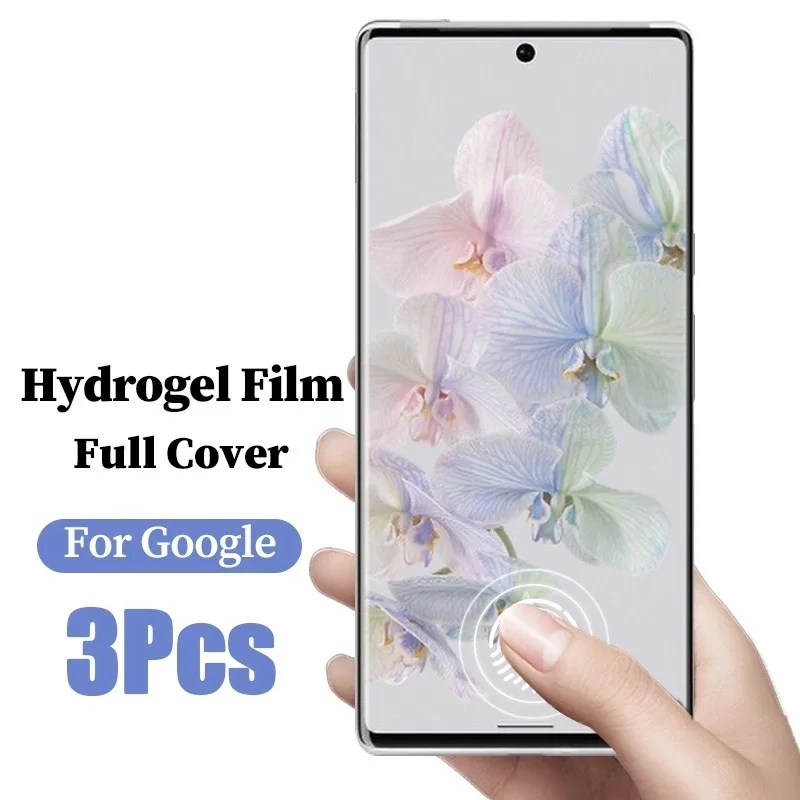 

3Pcs Hydrogel Film For Google Pixel 7Pro 6Pro 5G 7 6 6A Screen Protector