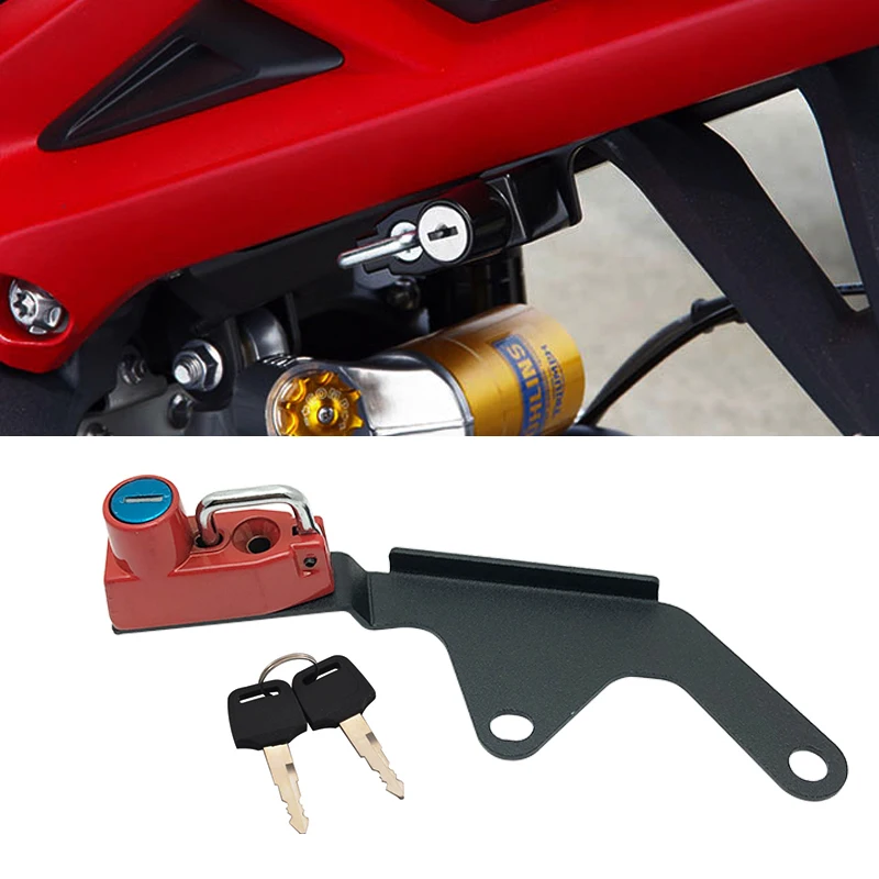 

For Street Triple 765 S RS R 765RS 765R 765S 2013-2022 Motorcycle Helmet Lock Anti-Theft Helmet Security Lock