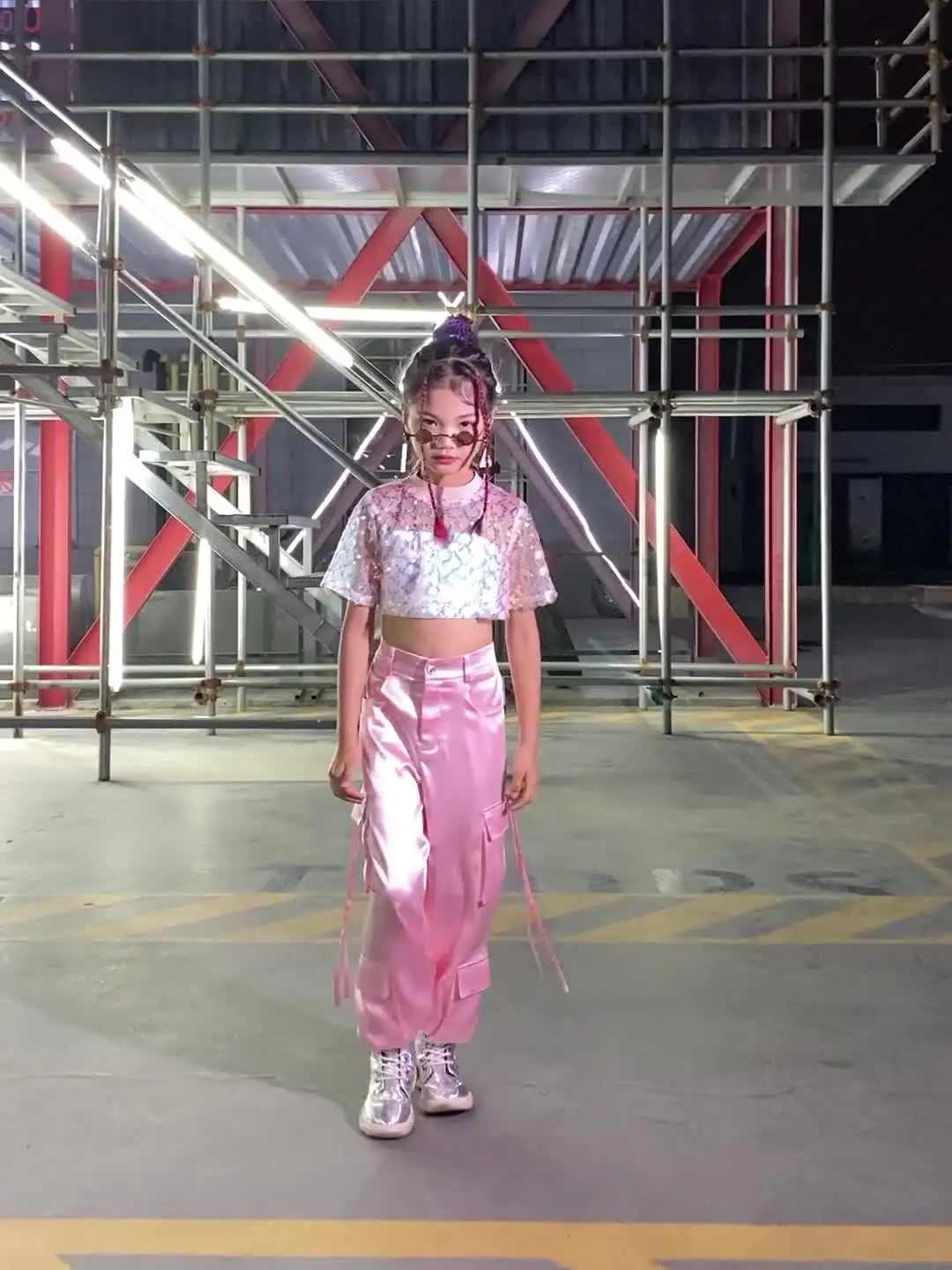 ダンス衣装 Zzzl-ポップな服,女の子のためのファッショナブルなダンス衣装