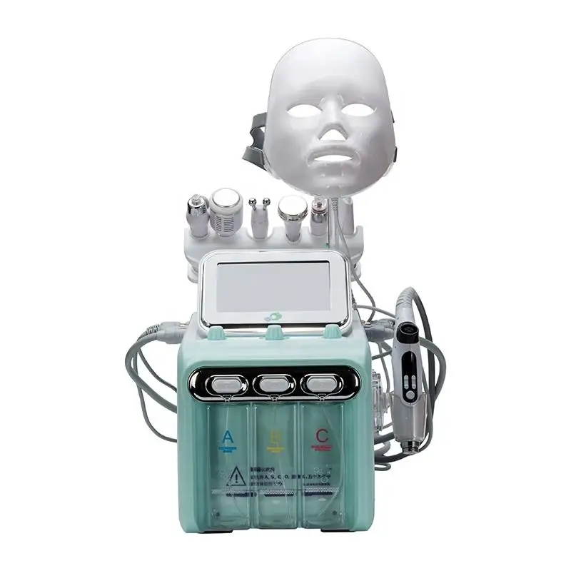 

Профессиональный косметический аппарат Hydra Oxygen Small Bubble H2O2 7 в 1, аппарат для очистки кожи лица с аналогичной маской