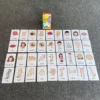 Children's Early Physical Cognition English Word Education Card  Animal Fruits Flashcards Montessori Baby Kids Early Educational 6
