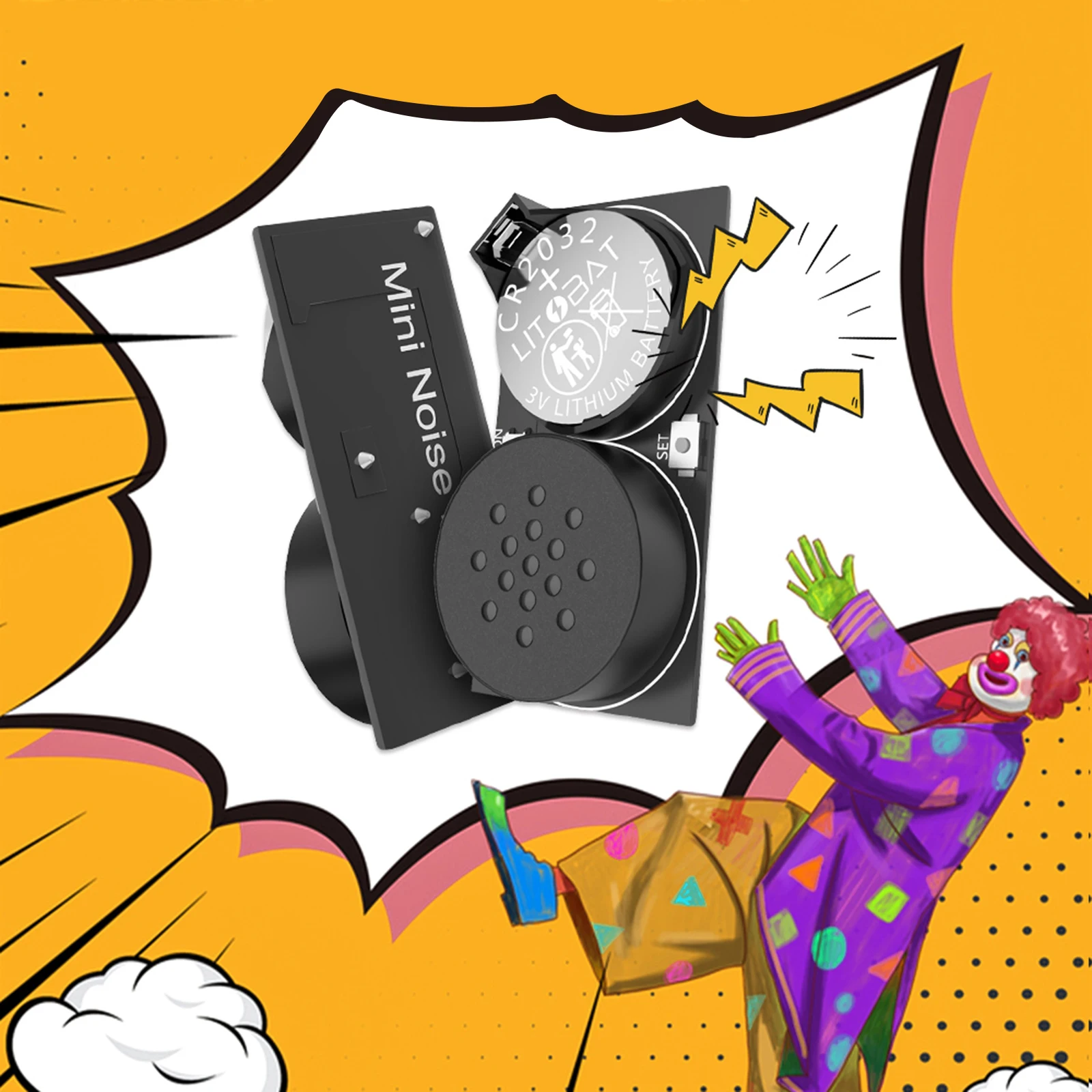 Description Picture 3 of item2/4 Pack New Cricket Noise Maker Prank Hidden Prank Noise Maker 7 Sounds Intervals Noise for Halloween April Fool's Day Party