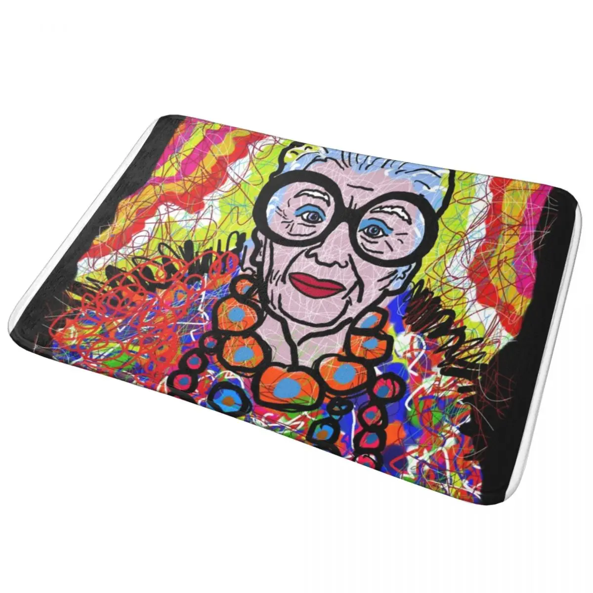 

Противоскользящий Впитывающий Коврик Iris Apfel для ванной и кухни