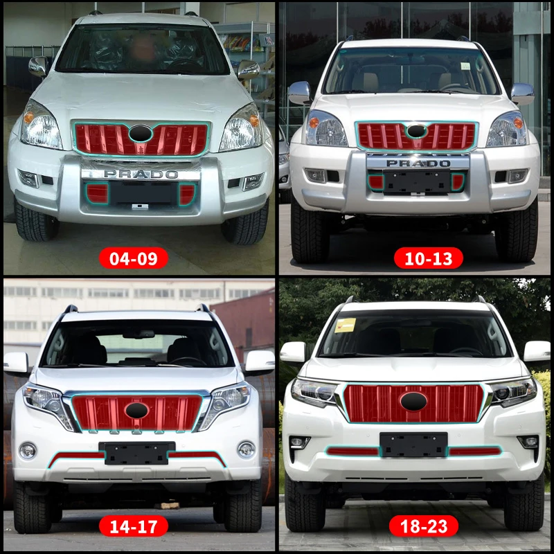 2010-2023 For Toyota Land Cruiser Prado 150 Water Tank Anti-Mosquito Sand Grille Grille LC150 Exterior Modification Accessories