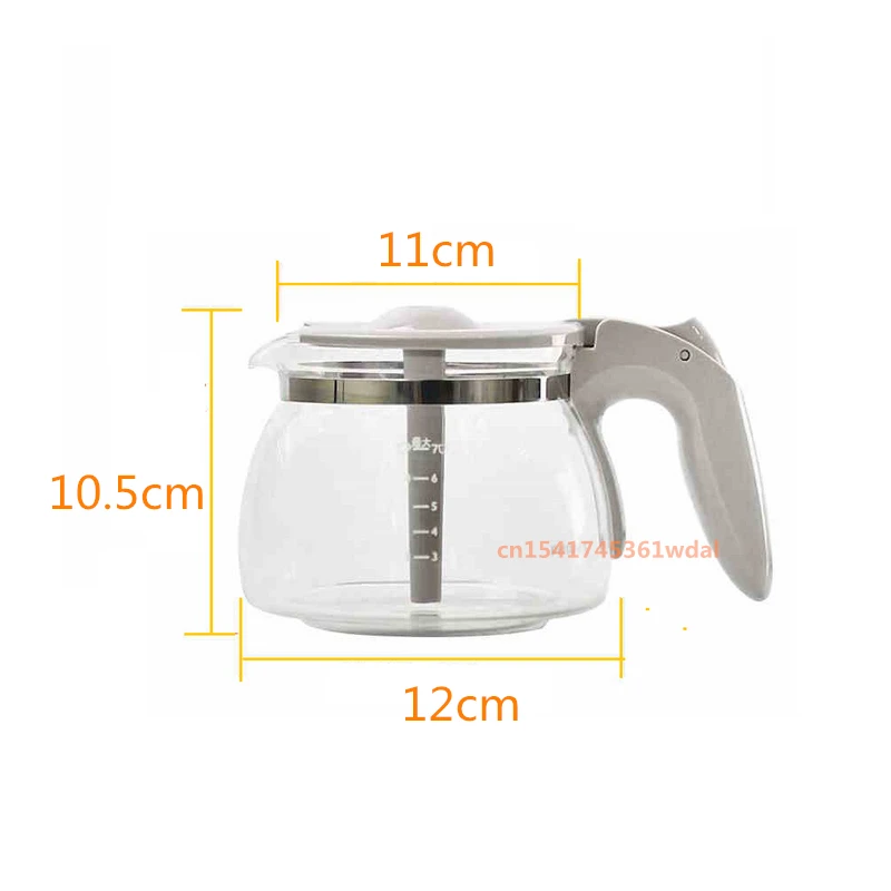 Coffee Maker Glass Jug for Philips HD7431 HD7432 HD7433 HD7434 HD7435 Coffee Maker Spare Parts Accessories coffee maker jug