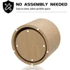 Round Coffee Table Set of 2, Nesting Coffee and End Table Set Wood Small Circle Drum Side Table for Living Room Office 6