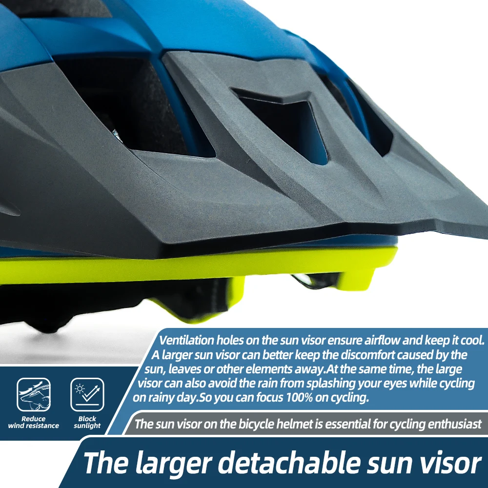 VICTGOAL Fahrrad helm leichte integrierte MTB Rennrad Helme für Männer Fahrrad brille Helm USB LED Licht Sicherheits kappe – Detail 7
